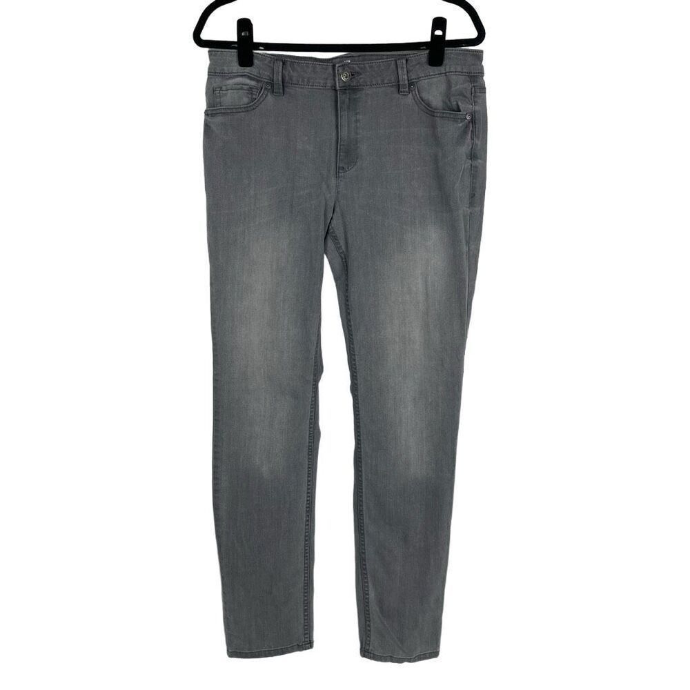 Liz Claiborne Gray Wash City Fit Skinny Jeans - Women’s 12